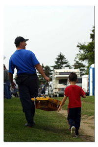 A Father/Son team at a race...London Canada